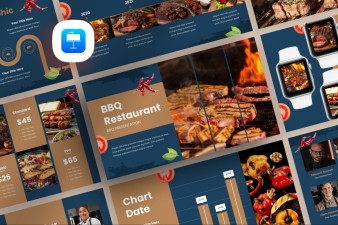 Barbeque Restaurant Keynote Template